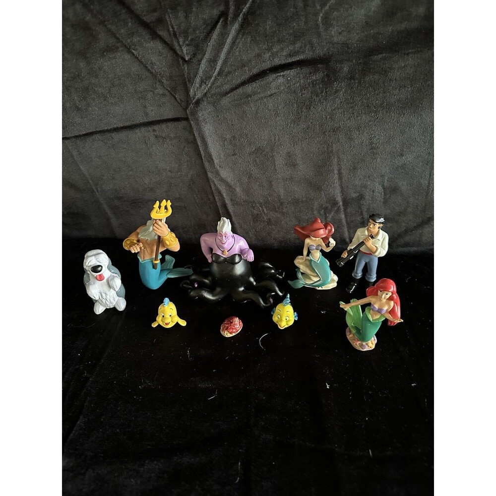 Disney 9 Piece Little Mermaid Figurine Playset PVC